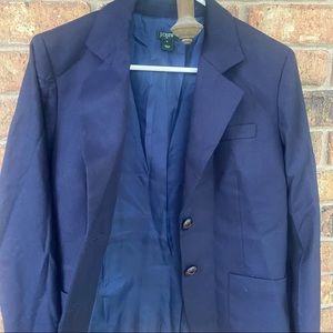 J. Crew blue blazer.